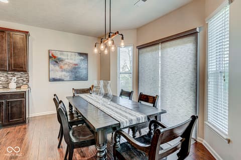 Dining room at 1322 Timber Bluff Road, Westfield, IN