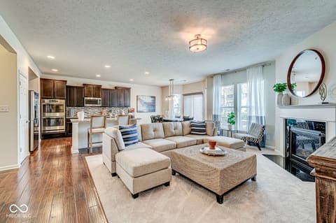 Living room at 1322 Timber Bluff Road, Westfield, IN