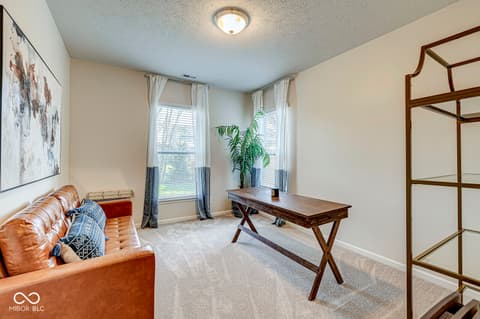 Home office at 1322 Timber Bluff Road, Westfield, IN