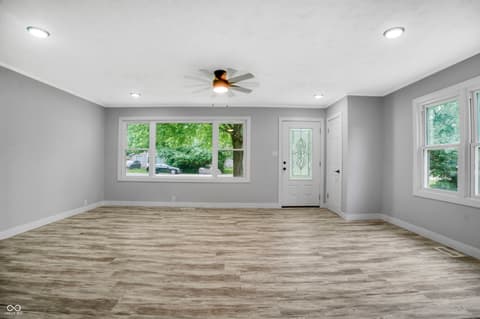 Living room at 2827 Villa Avenue, Indianapolis, IN