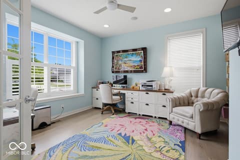 Home office at 15426 Mission Hills Drive, Carmel, IN
