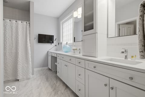 Bathroom at 15426 Mission Hills Drive, Carmel, IN