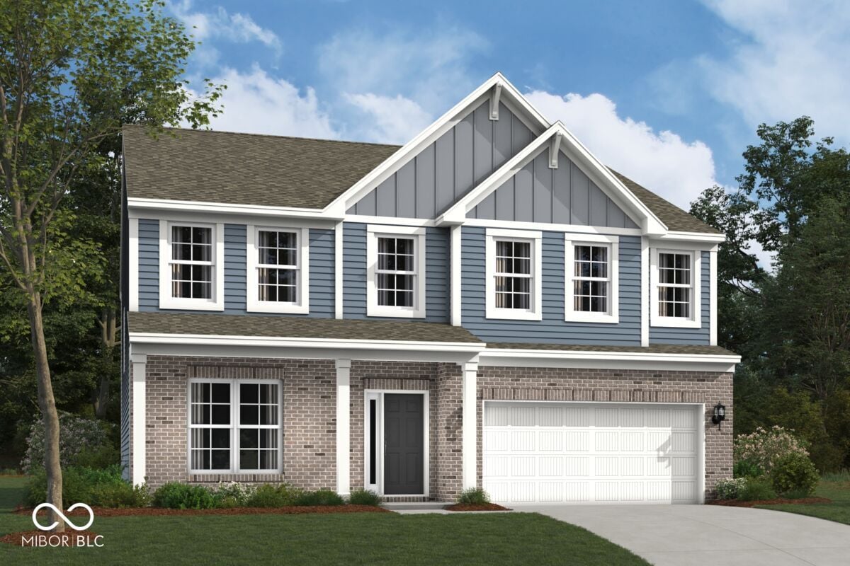 Front exterior at 9884 Glad Grist Drive, McCordsville, IN