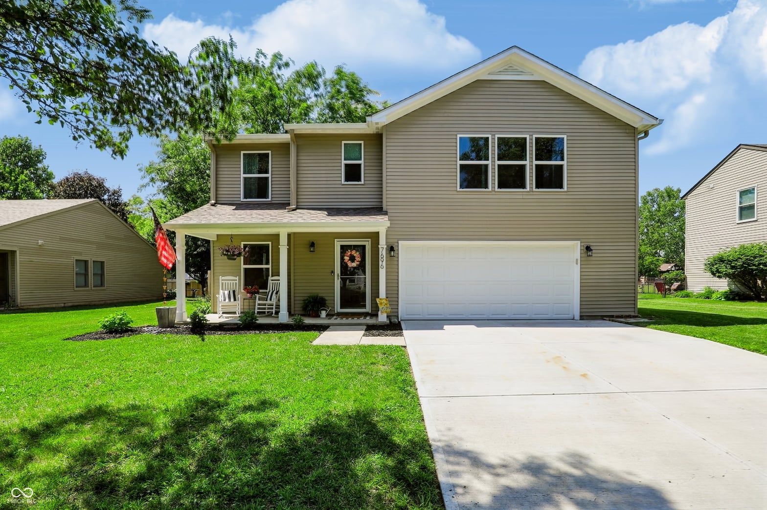 Front exterior at 7696 Mistflower Lane, Noblesville, IN