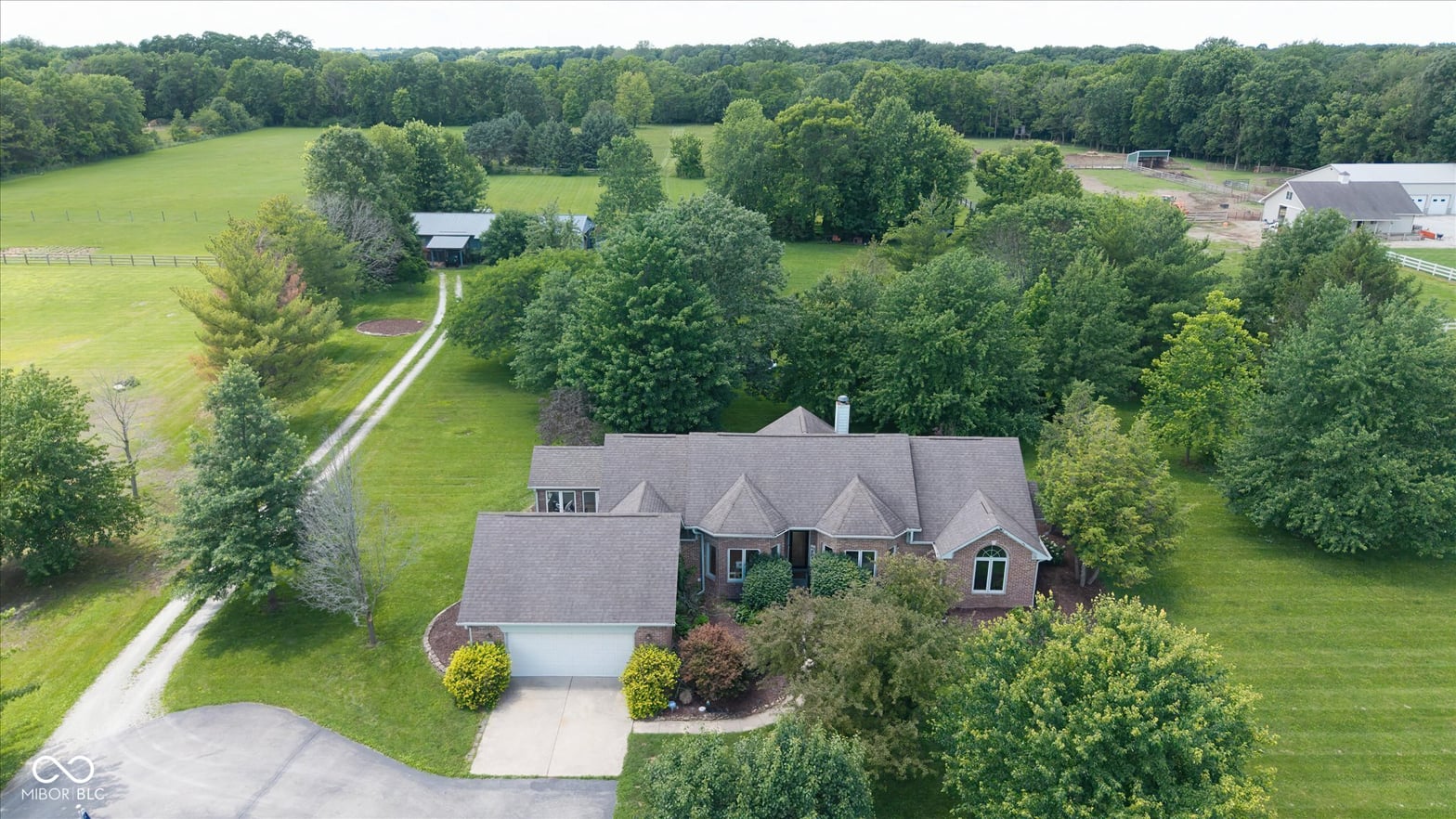 Aerial view at 20821 Anthony Road, Noblesville, IN