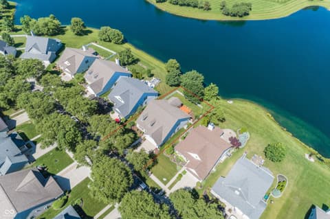 Aerial view at 15540 Bethesda Circle, Westfield, IN