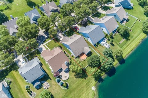 Aerial view at 15540 Bethesda Circle, Westfield, IN