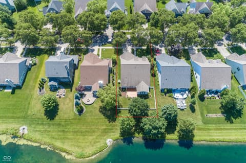Aerial view at 15540 Bethesda Circle, Westfield, IN