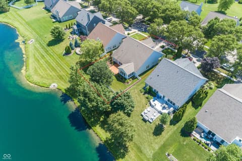 Aerial view at 15540 Bethesda Circle, Westfield, IN