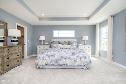 Primary bedroom at 139 Rock Island Road, Westfield, IN