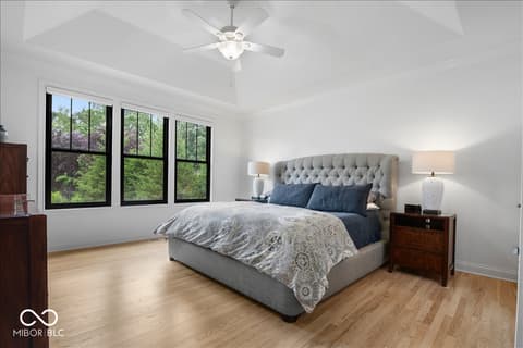 Primary bedroom at 910 Viking Sunrise Lane, Westfield, IN