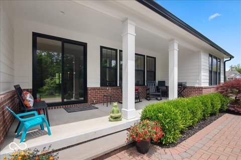 Outdoor living area at 910 Viking Sunrise Lane, Westfield, IN