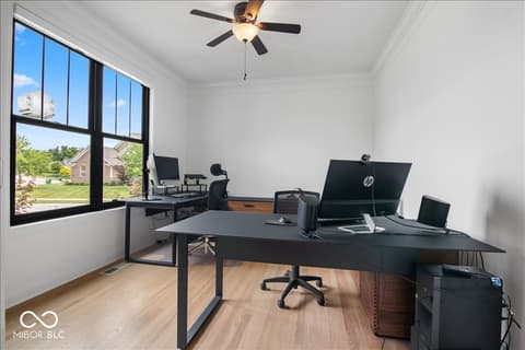 Home office at 910 Viking Sunrise Lane, Westfield, IN