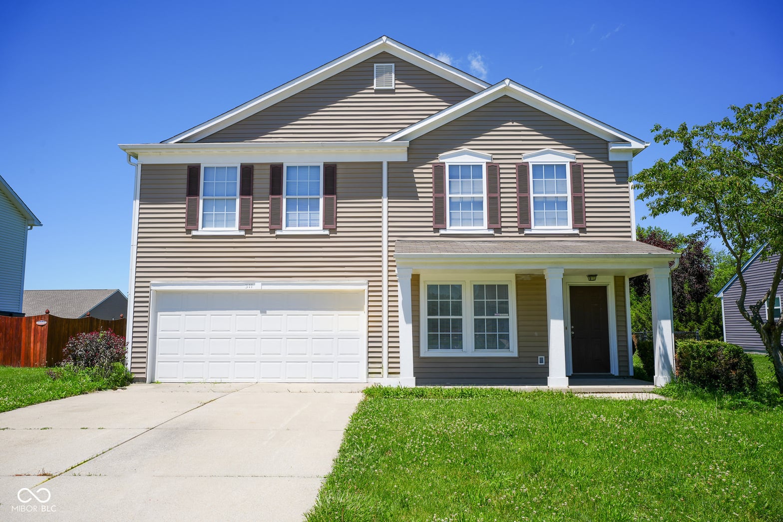 Front exterior at 311 Shadetree Lane, Sheridan, IN