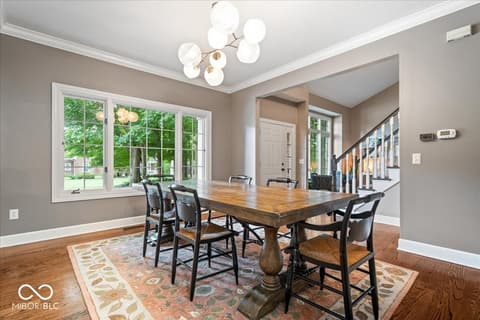 Dining room at 811 Pebble Brook Place, Noblesville, IN