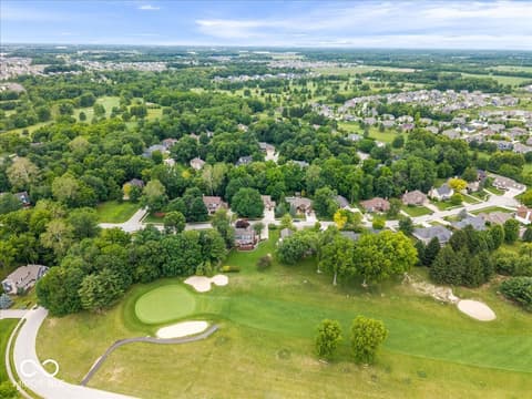 Aerial view at 811 Pebble Brook Place, Noblesville, IN