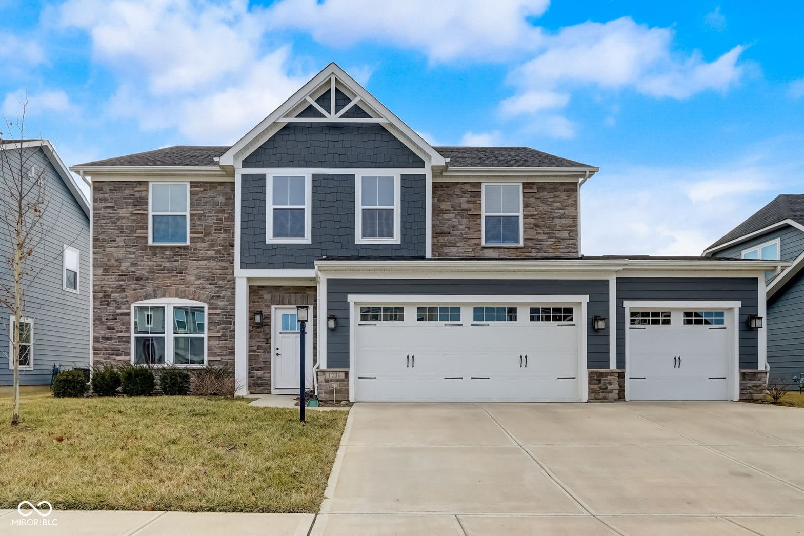 Front exterior at 1239 Heartland Drive, Westfield, IN