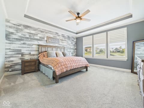 Primary bedroom at 6842 Bladstone Road, Noblesville, IN