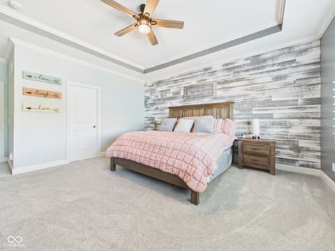 Primary bedroom at 6842 Bladstone Road, Noblesville, IN