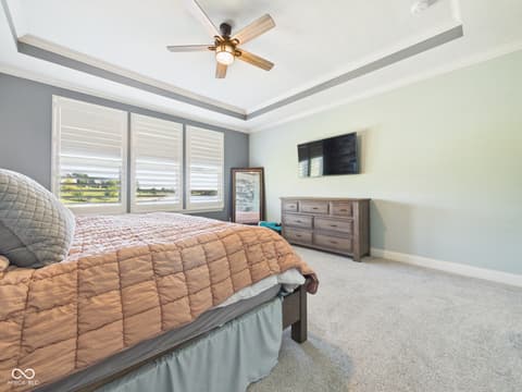 Primary bedroom at 6842 Bladstone Road, Noblesville, IN