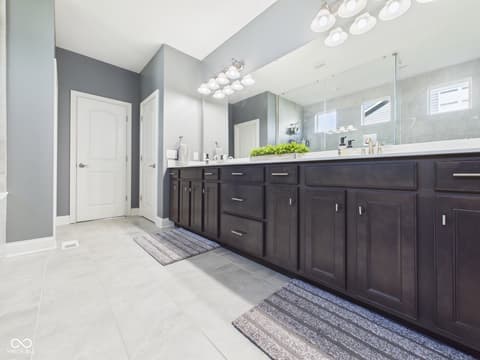 Primary bathroom at 6842 Bladstone Road, Noblesville, IN