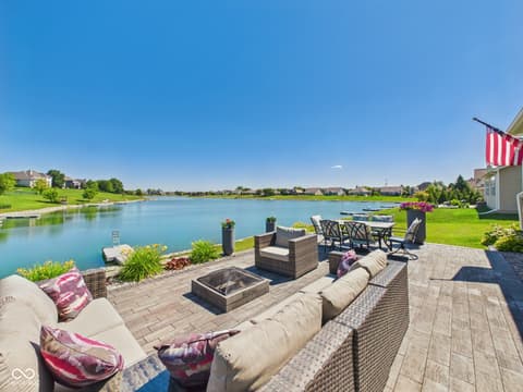 Outdoor living area at 6842 Bladstone Road, Noblesville, IN