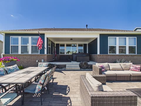 Backyard at 6842 Bladstone Road, Noblesville, IN