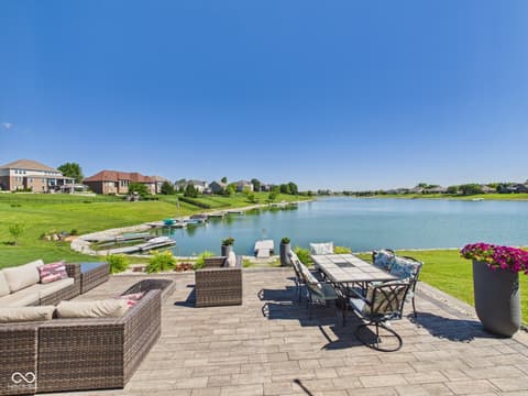 Outdoor living area at 6842 Bladstone Road, Noblesville, IN