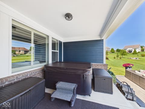 Outdoor living area at 6842 Bladstone Road, Noblesville, IN