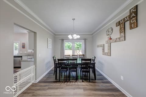 Dining room at 4847 Ashbrook Drive, Noblesville, IN