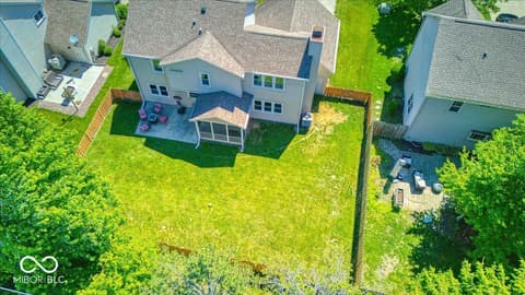 Aerial view at 4847 Ashbrook Drive, Noblesville, IN